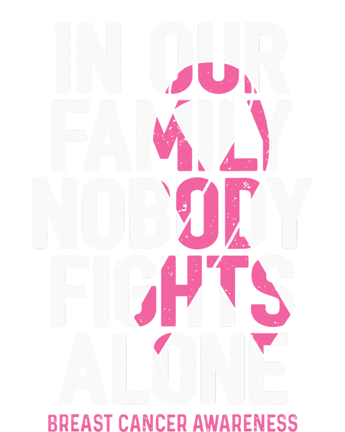 vintage nobody fights alone breast cancer awareness Long Sleeve Shirt