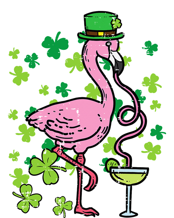 Irish Flamingo Green Saint Patrick Day Lucky St Pattys T-Shirt