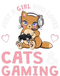 Just A  Who Loves Cats And Gaming Cute Gamer Cat Cooling Performance Crew T-Shirt