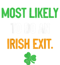 Most Likely To Do An Irish Exit Funny St Patrick Women's V-Neck T-Shirt