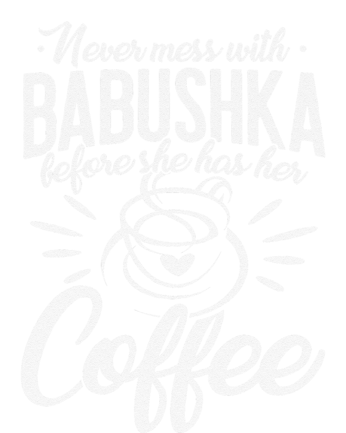 Never Mess With Babushka Coffee Russian Grandma Mother's Day Hooded Wearable Blanket