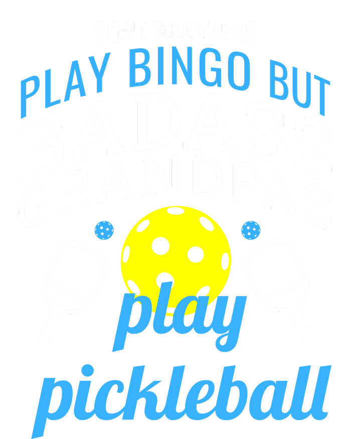 Some Grandpas Play Bingo But Badass Grandpas Play Pickleball Kids Hoodie