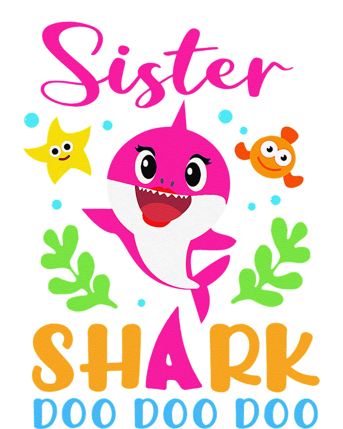 Sister Shark Sister Shark Lover Family Mother's Day Flexfit Unipanel Trucker Cap