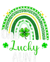 One Lucky Aunt Leopard green Rainbow St Patrick’s Day Women's T-Shirt