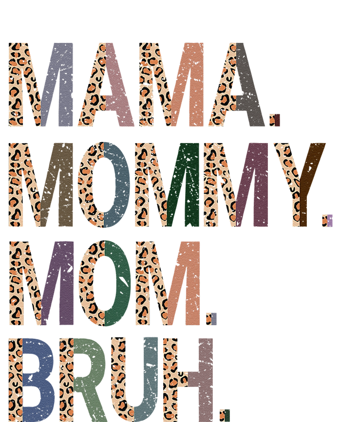 Women Mama Mommy Mom Bruh Mommy And Me Leopard Mother's Day Baby Long Sleeve Bodysuit