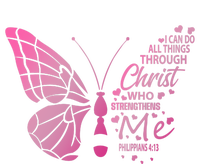 I Can Do All Things Through Christ Religous Bible Butterfly Funny Gift Full Zip Hoodie