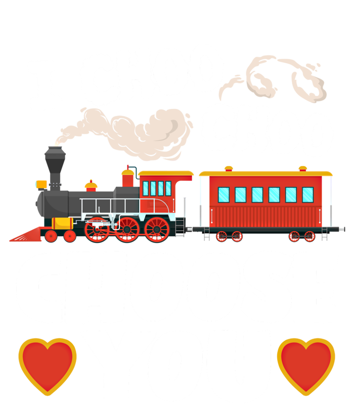 I Choo Choo Choose You Valentines Train Railroad Gift T-Shirt