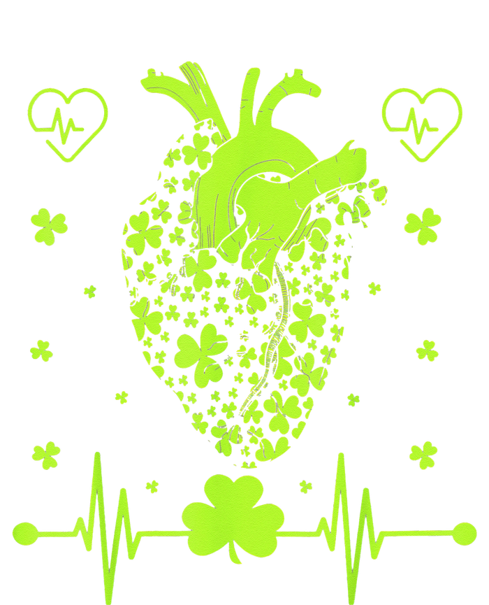 Irish Shamrock Cardiac Nurse Heart St. Patrick's Day T-Shirt