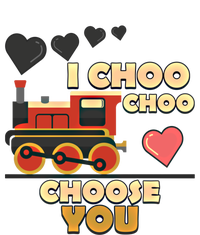 I Choo Choo Choose You Train Valentines Day Railroad Couple Gift Women's Long Sleeve Flannel Pajama Set 