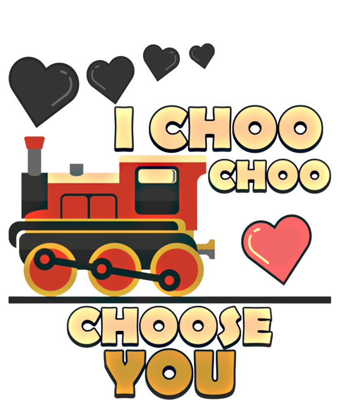 I Choo Choo Choose You Train Valentines Day Railroad Couple Gift Women's Long Sleeve Flannel Pajama Set 