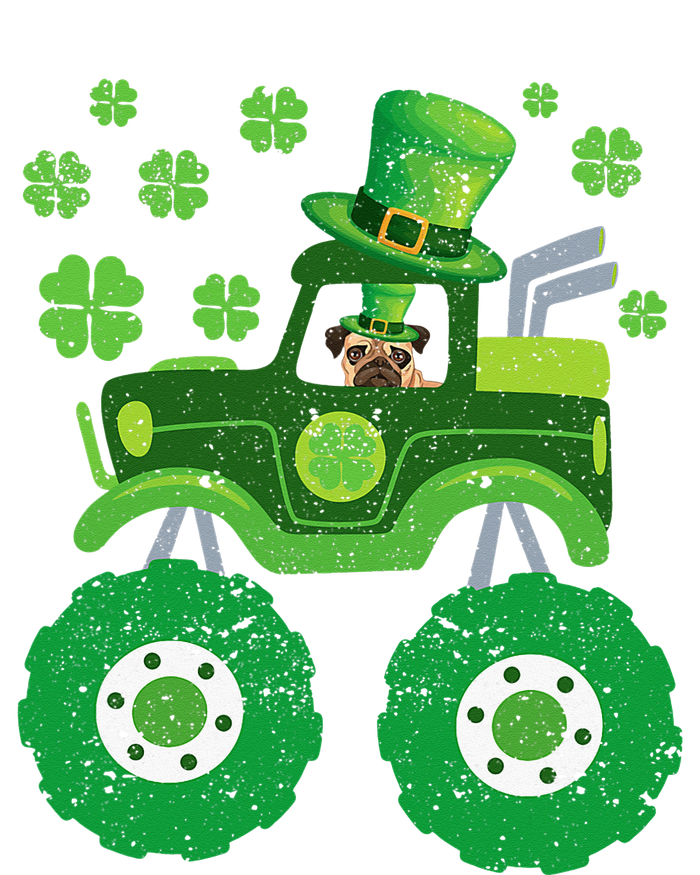 Leprechaun Monster Truck Pugs St Patricks Day Dog Lover Long Sleeve Shirt