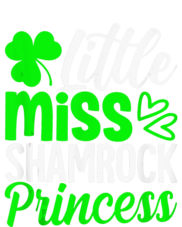 Little Miss Shamrock Princess St Patrick's Day Irish Girls Womens CVC Long Sleeve Shirt