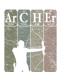 Retro Archer Periodic Table Elements Bow Hunting Archery Canvas