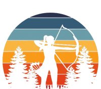 Archery Girl Archer Bow Vintage Retro Sunset Nice T-Shirt