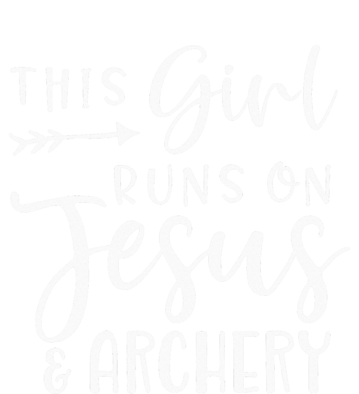 This Girl Runs On Jesus And Archery T-Shirt