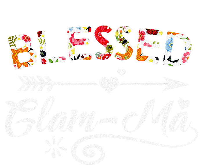 Womens GlamMa Blessed GlamMa Flower Mother's Day Gift T-Shirt