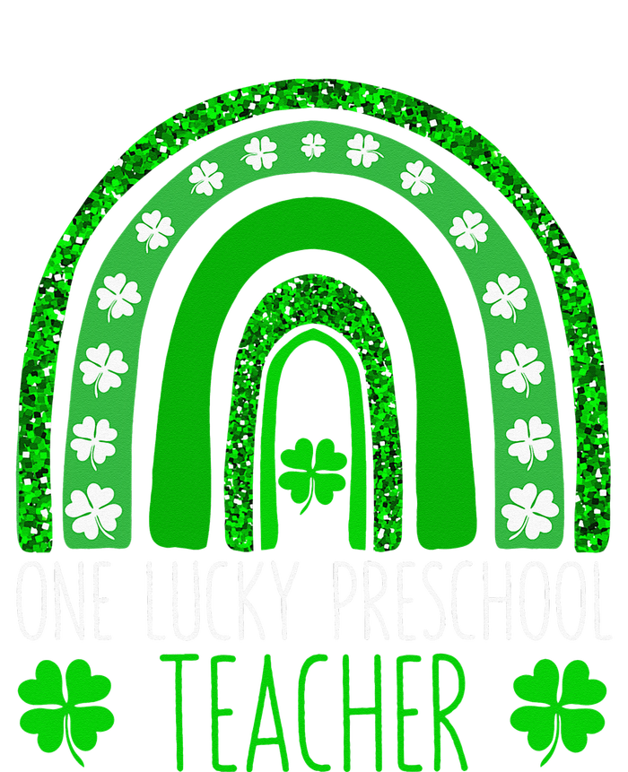 One Lucky Preschool Teacher St Patricks Day Funny Rainbow Premium Hoodie