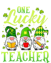 One Lucky Teacher Irish Gnome Leopard Patricks Day Tie-Dye T-Shirt