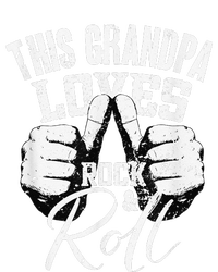 This Grandpa Loves Rock & Roll Electronic Rock Guitar Cropped Pullover Crew