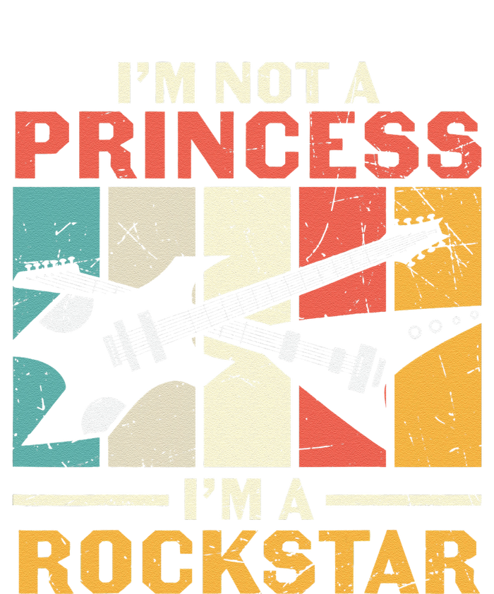 Not Princess Rockstar Vintage Guitar Guitarist Band Player T-Shirt