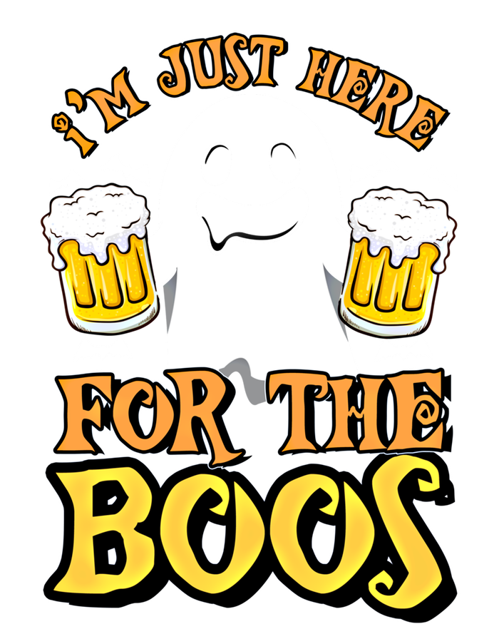 I'm Just Here For The Boos Gift Ghost Booze Gift Halloween Gift T-Shirt