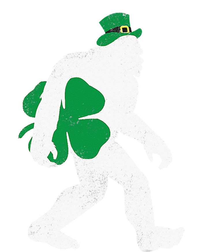 St Patricks Day Bigfoot Clover Leaf Irish Sasquatch Wool Snapback Cap