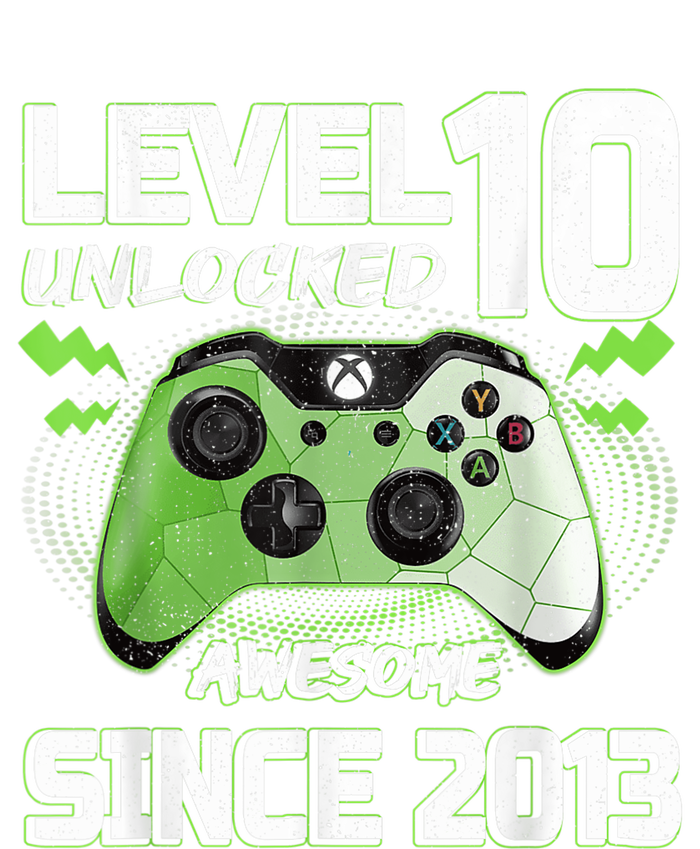 Level 10 Unlocked Awesome Since 2013 10th Birthday Gaming T-Shirt