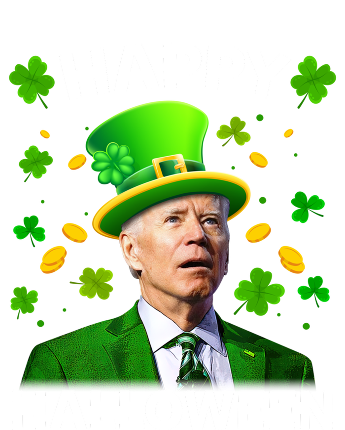 Funny Joe Biden St Patricks Day Happy Halloween Sustainable Knit Beanie