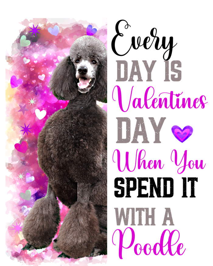 Wo Giant Poodle Dog Valentines Day Mom Dogs Cool Gift Zip Tote Bag