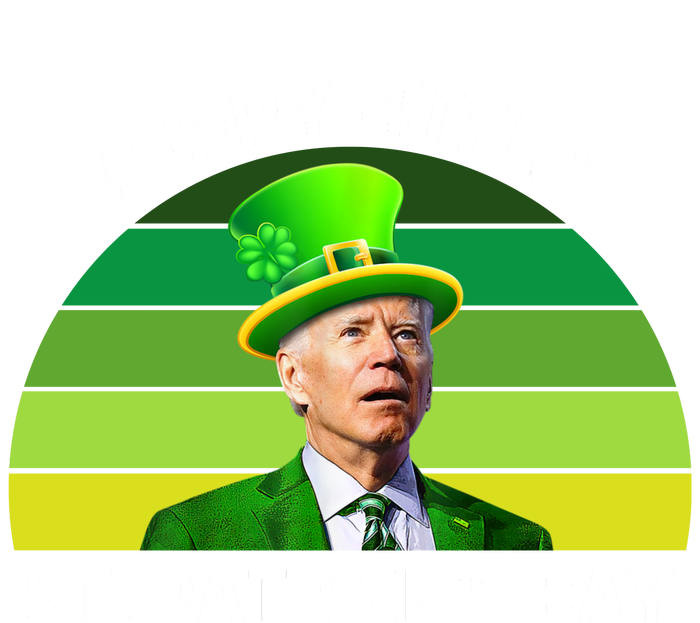 Funny Joe Biden St Patricks Day Merry 4th Of St Patrick's Day Drawstring Bag