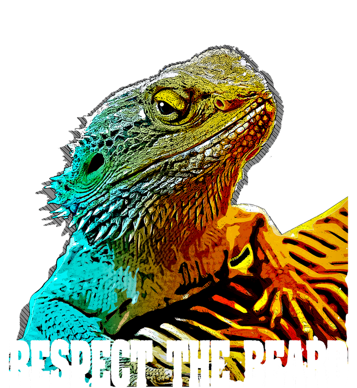 Respect The Beard Funny Bearded Dragon Gift Women's T-Shirt