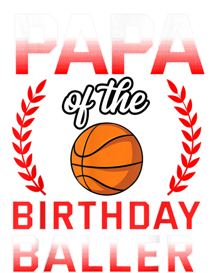 Papa Of The Birthday Boy Basketball Bday Celebration Womens CVC Long Sleeve Shirt