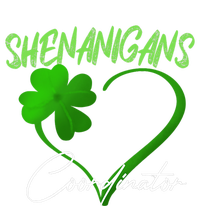 Shenanigans Coordinator Green Heart Shamrock St Patricks Day Canvas