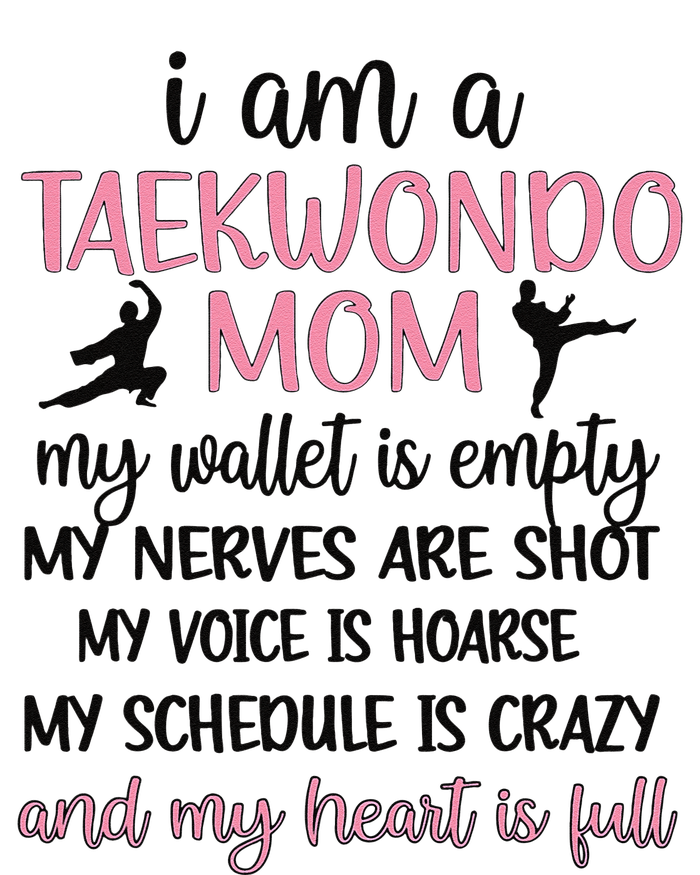 Funny Taekwondo Mom Of A Taekwondo Fighter Mama T-Shirt