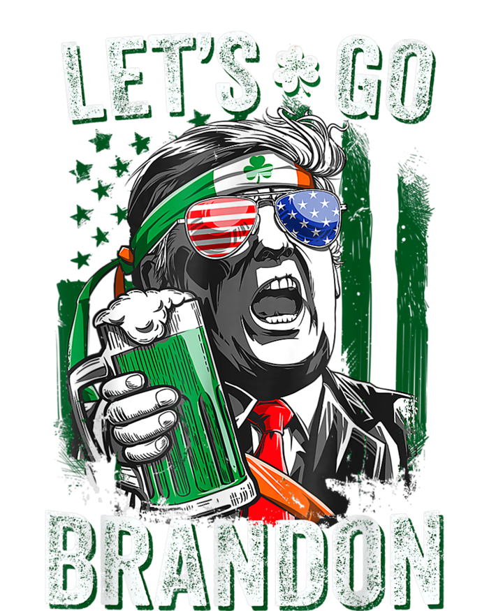 Let's Go Shamrock Brandon Happy St Patrick Day Trump Mesh Reversible Basketball Jersey Tank