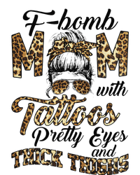 Leopard F Bomb Mom Pretty Eyes Messy Bun Mother's Day Hoodie