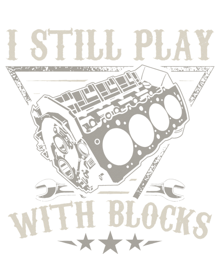 I Still Play With Blocks Racing Maintenance Vintage Long Sleeve Pajama Set