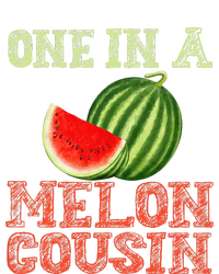 One In A Melon Cousin Funny Watermelon Family Flat Bill Trucker Hat