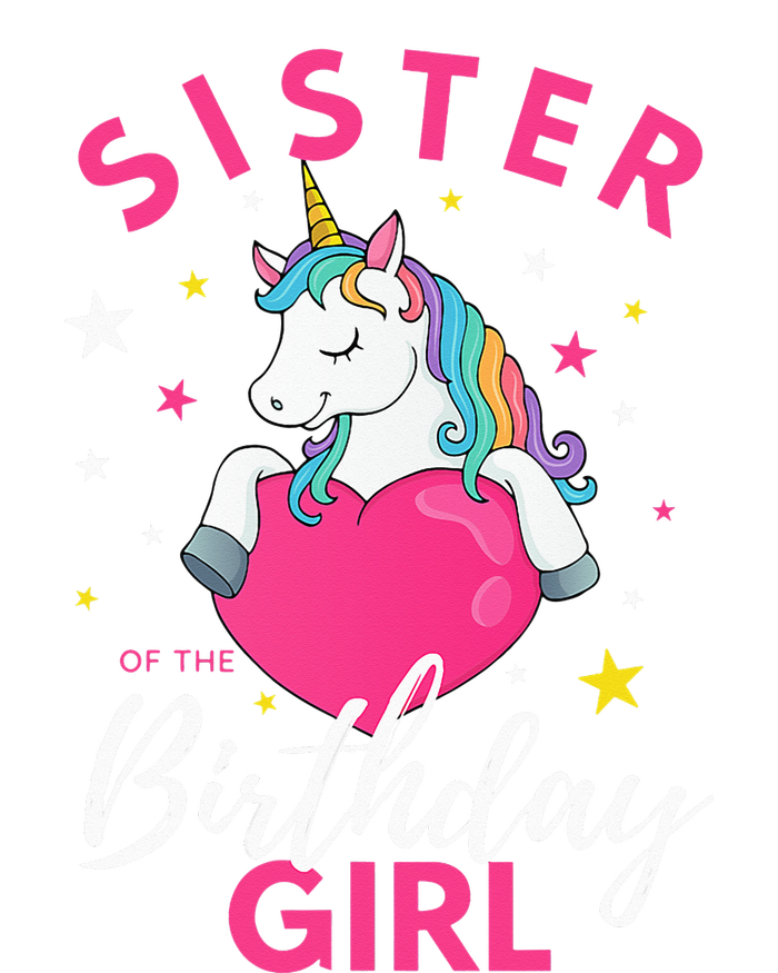 Sister Of The Birthday  Sibling Unicorn Birthday T-Shirt