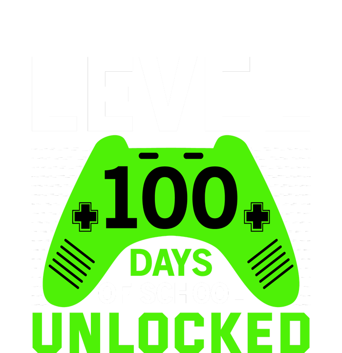 Level 100 Days Of School Unlocked Gamer Video Games Boys T-Shirt