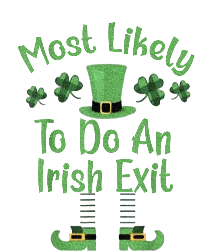 Most Likely To Do An Irish Exit Retro St Patricks Day Magnet