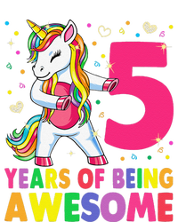 5 Years Old Unicorn Flossing 5th Birthday Girl Unicorn Party T-Shirt