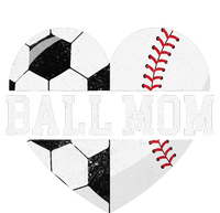 Ball Mom Heart Funny Baseball Soccer Mom Tall Long Sleeve T-Shirt