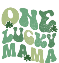 Womens One Lucky Mama St Patricks Day Mom Mother Groovy Baby Bodysuit