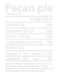 Pecan Pie Nutrition Facts Funny Thanksgiving Toddler T-Shirt