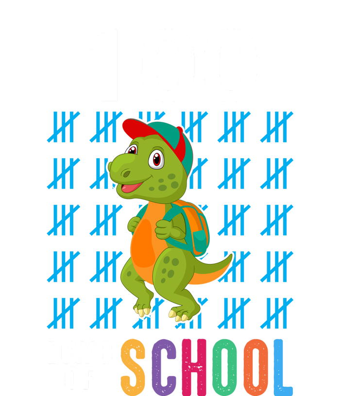 Cute 100th Day Of School Dino Happy 100 Days Dinosaur TRex USA-Made Doggie Bandana