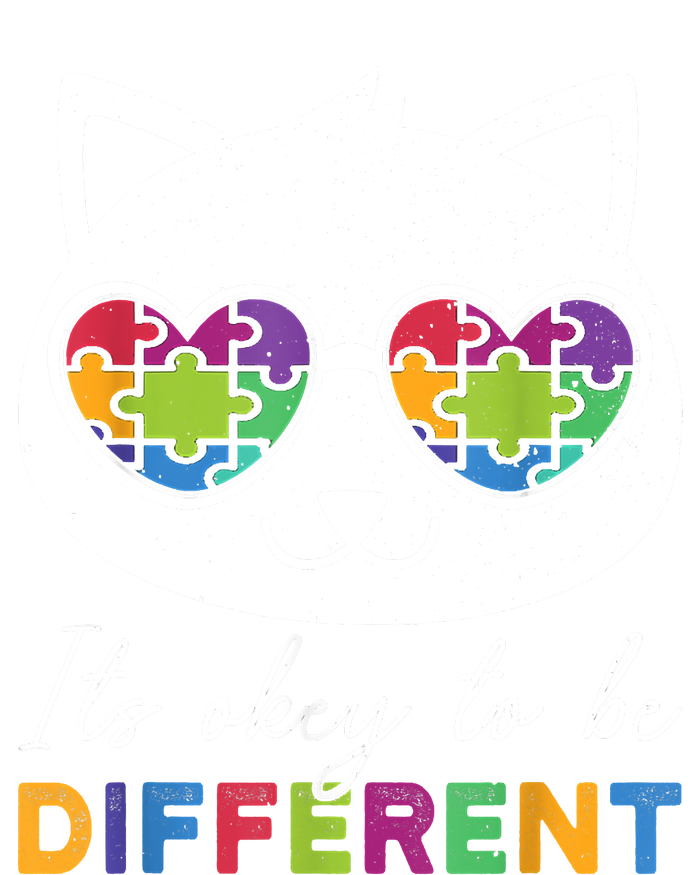 Autism Awareness Cat Warrior It's Ok To Be Different Coaster