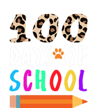 Happy 100th Day Of School Teacher 100 Days Rainbow Leopard T-Shirt