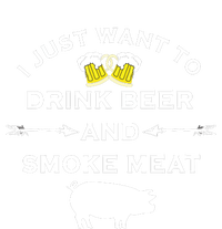 I Just Want To Drink Beer And Smoke Meat Pork Party Baby Bodysuit