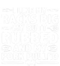 I Like My Racks Big My Butt Rubbed & Pork Pulled BBQ Grommeted Golf Towel